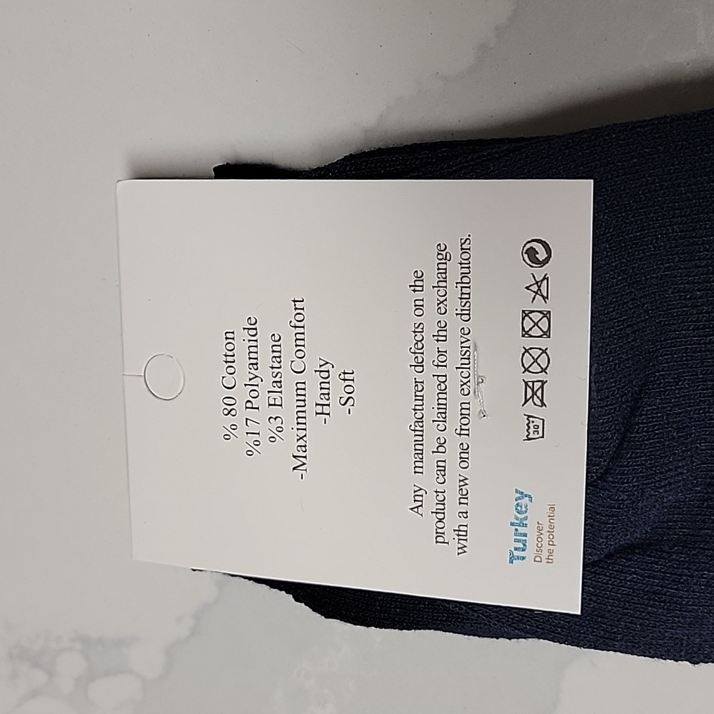 Premium Navy Blue Dress Socks - One Size - Picture 3 of 4